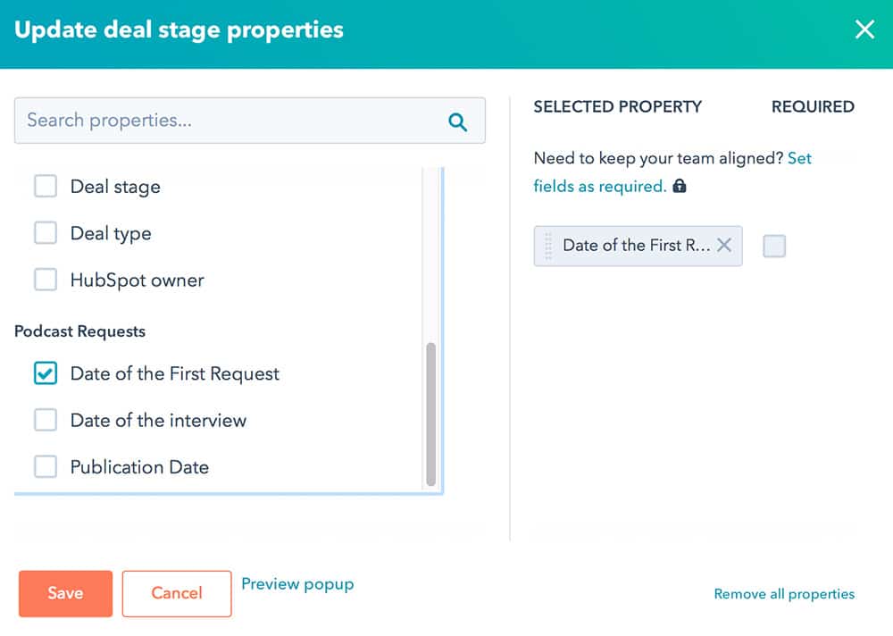 Creating the process of managing podcast guests in the HubSpot system
