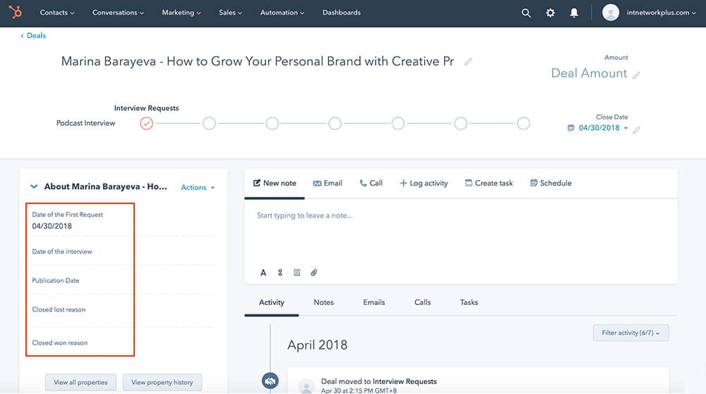 How to customize a Deal page
