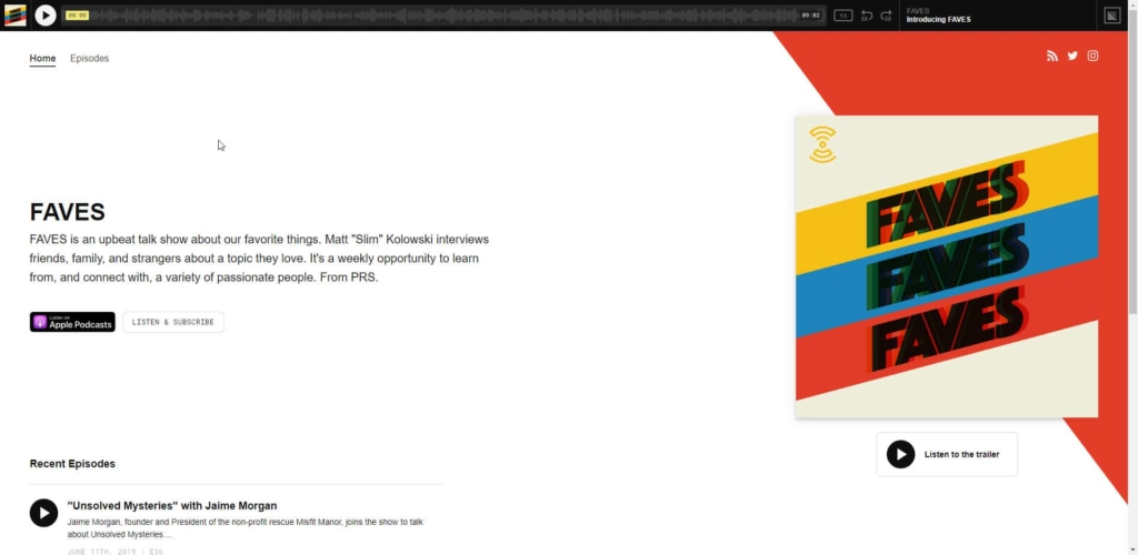 Simplecast Podcast Website