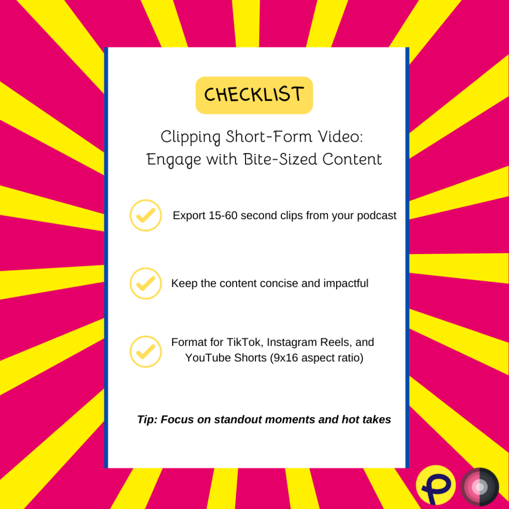 bite sized content checklist