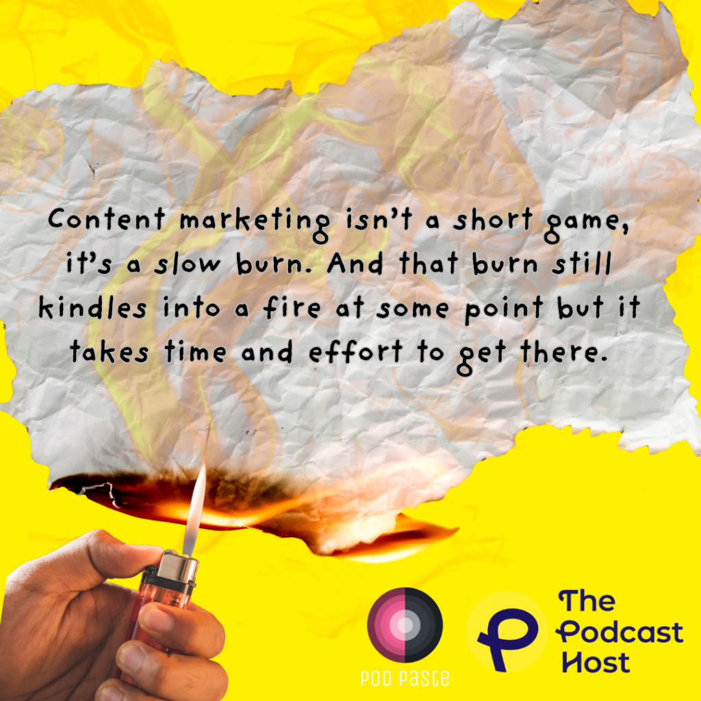 content marketing is a slow burn