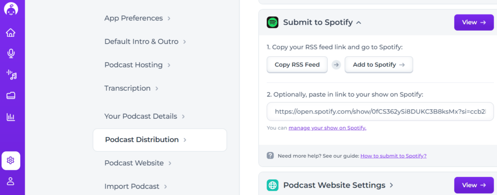 add a podcast to spotify from alitu