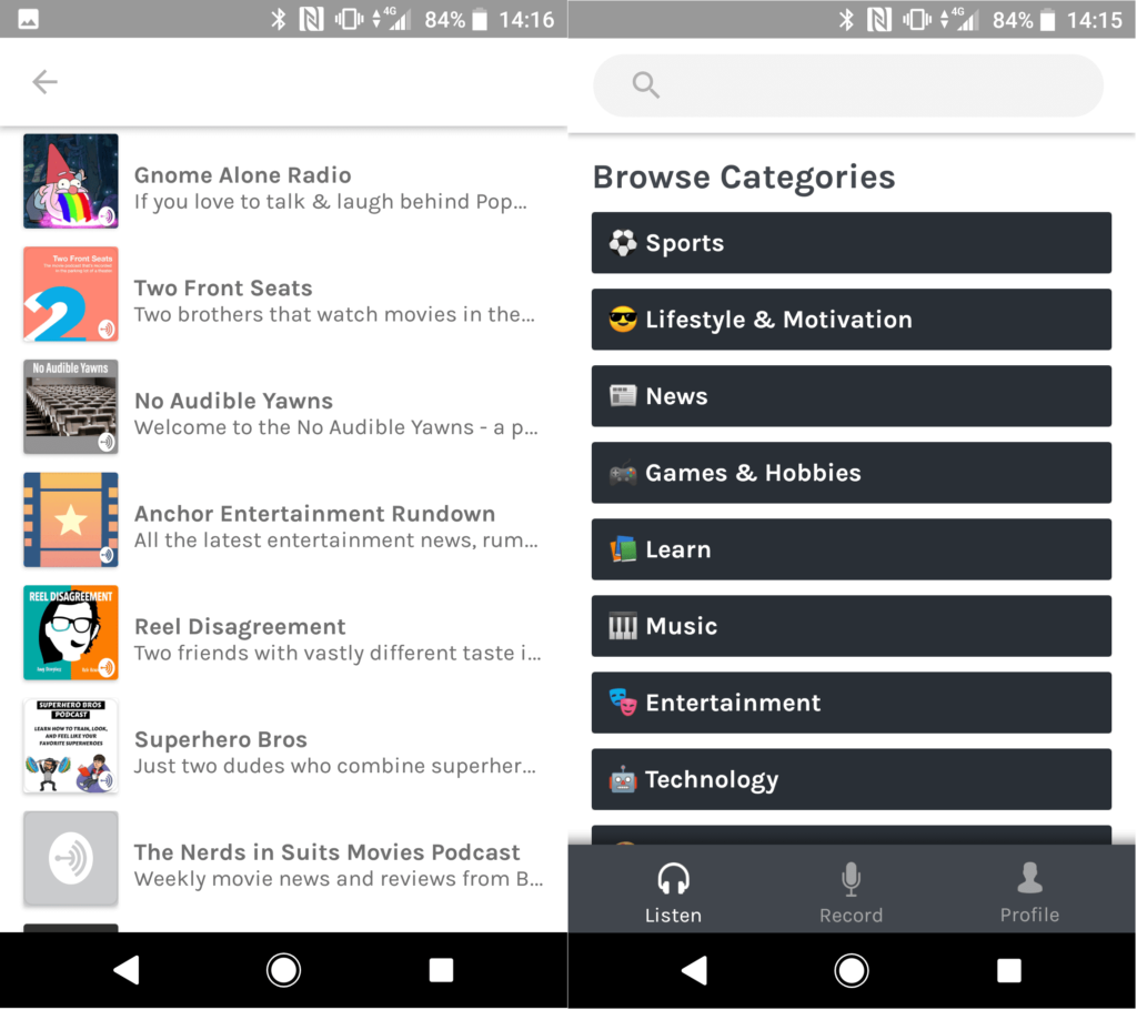 Anchor Review: Browse View