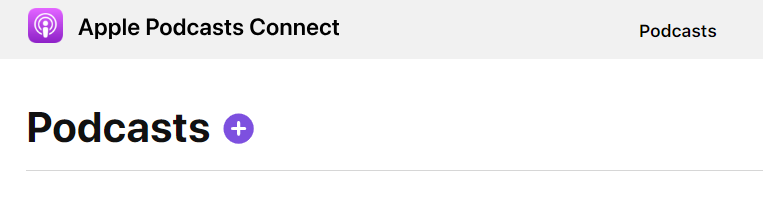 Submit your podcast in Apple Podcasts Connect