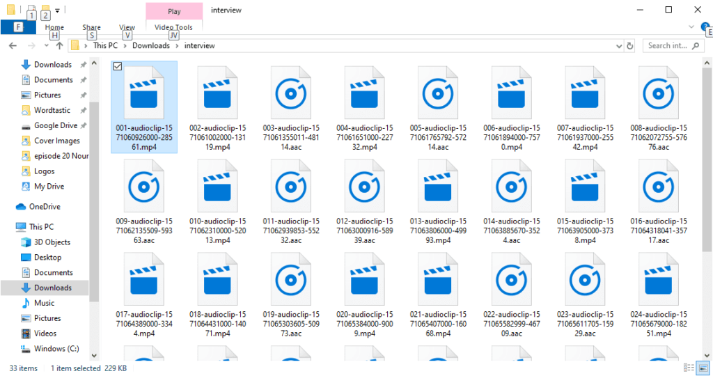 audio files from facebook messenger