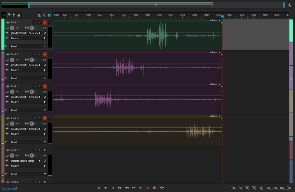 Adobe Audition multitrack
